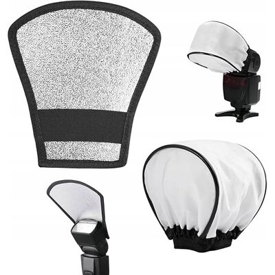 Inny producent 2X DYFUZOR LAMPY BŁYSKOWEJ ODBLASK DO APARATU FOTOGRAFIA ZDJĘCIA PORTRETY Inny producent 2X DYFUZOR LAMPY BŁYSKOWEJ ODBLASK DO APARATU FOTOGRAFIA ZDJĘCIA PORTRETY