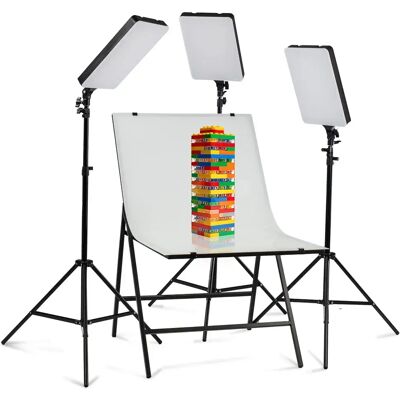 CineGEN 3x Lampa Panelowa Led + Stół Bezcieniowy 60x100cm Zestaw Bezcieniowy Pro CineGEN 3x Lampa Panelowa Led + Stół Bezcieniowy 60x100cm Zestaw Bezcieniowy Pro