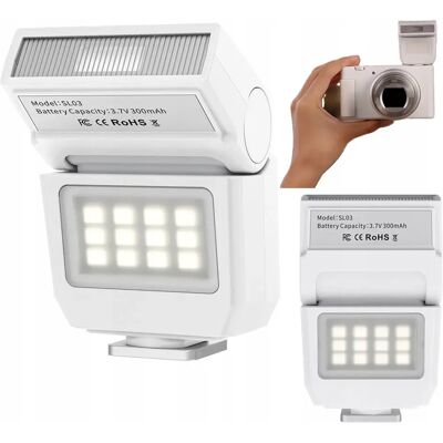 Lampa Błyskowa + Panel Led Ulanzi Sl03 Gn8 Stopka Iso Aparat Kamera Telefon Lampa Błyskowa + Panel Led Ulanzi Sl03 Gn8 Stopka Iso Aparat Kamera Telefon