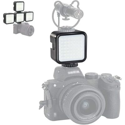 Puluz Lampa Led Wideo 64 Diody 5w Z 3 Mocowaniami Na Zimną Stopkę Dslr Puluz Lampa Led Wideo 64 Diody 5w Z 3 Mocowaniami Na Zimną Stopkę Dslr
