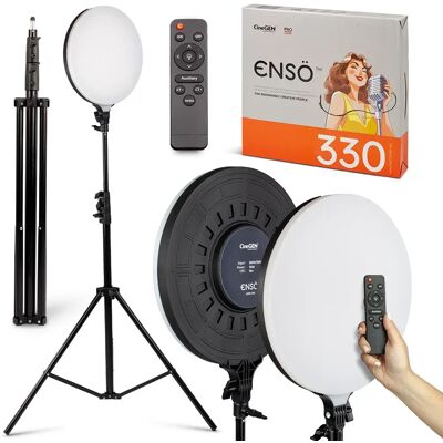 CineGEN Lampa Panelowa 70w Led Ensö™ 330 Okrągła Na Statywie CineGEN Lampa Panelowa 70w Led Ensö™ 330 Okrągła Na Statywie