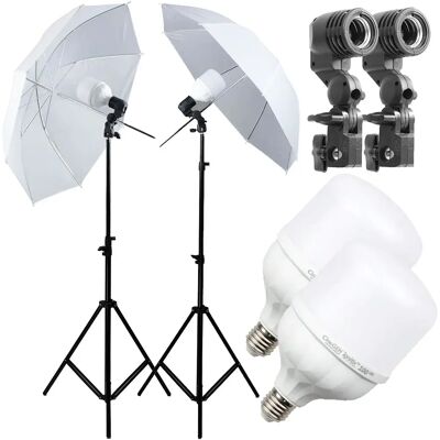 CineGEN Lumifi™ Zestaw 2 Lamp 100 Led Z Parasolkami 110cm CineGEN Lumifi™ Zestaw 2 Lamp 100 Led Z Parasolkami 110cm