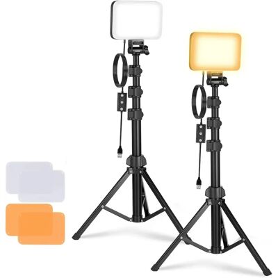 Neewer Bp66 Zestaw 2 Lamp Led 3200k-5600k Ze Statywami I Filtrami Neewer Bp66 Zestaw 2 Lamp Led 3200k-5600k Ze Statywami I Filtrami