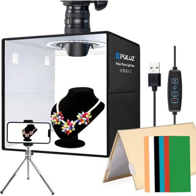 Puluz Skrzynka Świetlna Light Box 30 Cm 112 Led Cri95 Usb Z Tłami Puluz Skrzynka Świetlna Light Box 30 Cm 112 Led Cri95 Usb Z Tłami