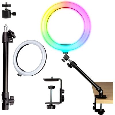 CineGEN Uniwersalny Statyw Biurkowy + Lampa Ring Led 10' + Głowica CineGEN Uniwersalny Statyw Biurkowy + Lampa Ring Led 10' + Głowica