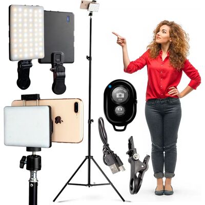 CineGEN Zestaw Do Streamingu Streamme Lampa Led Ze Statywem I Pilotem CineGEN Zestaw Do Streamingu Streamme Lampa Led Ze Statywem I Pilotem