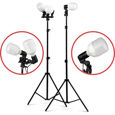 CineGEN Zestaw Lamp Studyjnych Led Mix 200w + 100w 5500k Statyw 200cm CineGEN Zestaw Lamp Studyjnych Led Mix 200w + 100w 5500k Statyw 200cm