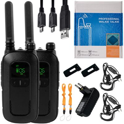 2x Krótkofalówka Baofeng BF-T12 PL 0,5W PMR Radiotelefon Walkie-Talkie 2x Krótkofalówka Baofeng BF-T12 PL 0,5W PMR Radiotelefon Walkie-Talkie