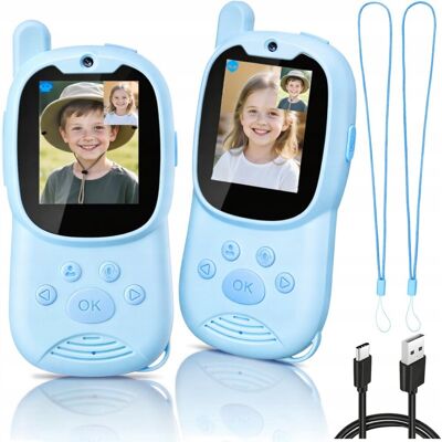 AMT 2x WALKIE TALKIE DLA DZIECI ZESTAW 2 KRÓTKOFALÓWKI ŁOKI TOKI 2 SZT Z KAMERĄ AMT 2x WALKIE TALKIE DLA DZIECI ZESTAW 2 KRÓTKOFALÓWKI ŁOKI TOKI 2 SZT Z KAMERĄ