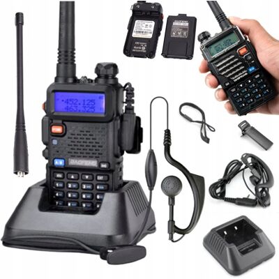 Krótkofalówka Baofeng RADIOTELEFON KRÓTKOFALÓWKA BAOFENG UV-5R 5W PMR FM Krótkofalówka Baofeng RADIOTELEFON KRÓTKOFALÓWKA BAOFENG UV-5R 5W PMR FM