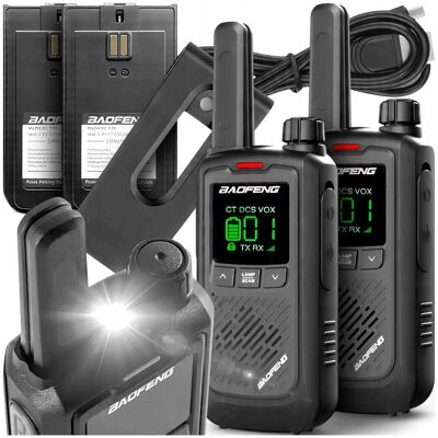Krótkofalówka Walkie Talkie Baofeng Bf-T17 1800mah Radio Pmr + Akcesoria Krótkofalówka Walkie Talkie Baofeng Bf-T17 1800mah Radio Pmr + Akcesoria