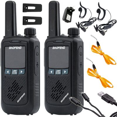 VERK GROUP Krótkofalówki Walkie Talkie Baofeng Bf-T17 Radiotelefon Zestaw Latarka 2Szt VERK GROUP Krótkofalówki Walkie Talkie Baofeng Bf-T17 Radiotelefon Zestaw Latarka 2Szt