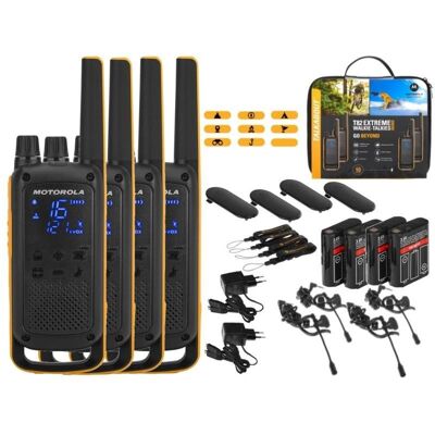 Motorola T82 EXTREME 4 KRÓTKOFALÓWKI QUAD PMR446 RADIOTELEFON WALKIE TALKIE Motorola T82 EXTREME 4 KRÓTKOFALÓWKI QUAD PMR446 RADIOTELEFON WALKIE TALKIE