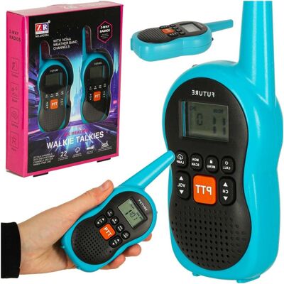ikonka Walkie Talkie krótkofalówki dla dzieci zasięg 3km zestaw 2 szt. ikonka Walkie Talkie krótkofalówki dla dzieci zasięg 3km zestaw 2 szt.