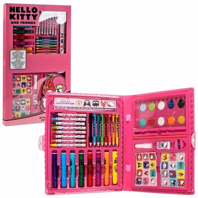 Cerda CERDÀ Zestaw Akcesoriów Biurkowych Hello Kitty – Kolorowanka i Przybory Szkolne Cerda CERDÀ Zestaw Akcesoriów Biurkowych Hello Kitty – Kolorowanka i Przybory Szkolne