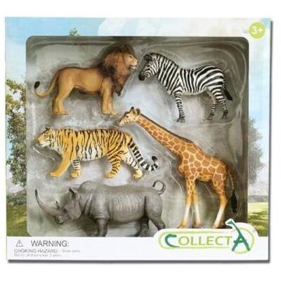 Zestaw Figurkow Zwierząt Dzikich Collecta - 5 Miniatur dla 3+ Zestaw Figurkow Zwierząt Dzikich Collecta - 5 Miniatur dla 3+