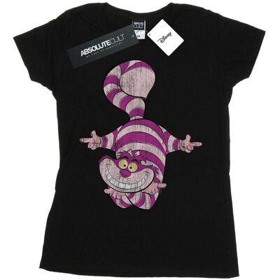 Disney Koszulka Damska / Damska Alice In Wonderland Cheshire Cat Upside Down Cotton T-Shirt (XXL (193cm) / Czarny) Disney Koszulka Damska / Damska Alice In Wonderland Cheshire Cat Upside Down Cotton T-Shirt (XXL (193cm) / Czarny)