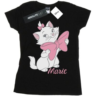 Disney Koszulka Damska / Damska Aristocats Marie Bow Cotton T-Shirt (XXL (193cm) / Czarny) Disney Koszulka Damska / Damska Aristocats Marie Bow Cotton T-Shirt (XXL (193cm) / Czarny)