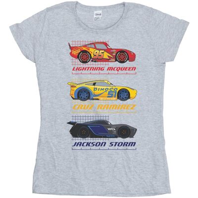 Disney Koszulka Damska / Damska Cars Racer Profile Cotton T-Shirt (XXL (193cm) / Jasnoszary) Disney Koszulka Damska / Damska Cars Racer Profile Cotton T-Shirt (XXL (193cm) / Jasnoszary)