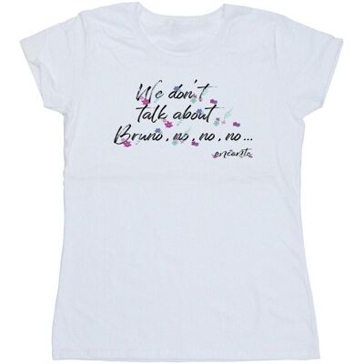 Disney Koszulka Damska / Damska Encanto We Dont Talk About Bruno No No Cotton T-Shirt (XXL (193cm) / Ciepły Biały) Disney Koszulka Damska / Damska Encanto We Dont Talk About Bruno No No Cotton T-Shirt (XXL (193cm) / Ciepły Biały)