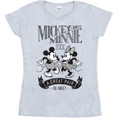 Disney Koszulka Damska / Damska Mickey I Minnie Mouse Great Pair Cotton T-Shirt (XL 8,5-9 / Jasnoszary) Disney Koszulka Damska / Damska Mickey I Minnie Mouse Great Pair Cotton T-Shirt (XL 8,5-9 / Jasnoszary)