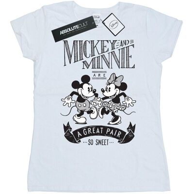 Disney Koszulka Damska / Damska Mickey I Minnie Mouse Great Pair Cotton T-Shirt (XXL (193cm) / Ciepły Biały) Disney Koszulka Damska / Damska Mickey I Minnie Mouse Great Pair Cotton T-Shirt (XXL (193cm) / Ciepły Biały)