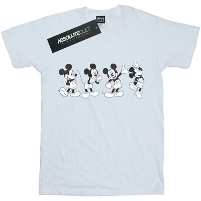 Disney Koszulka Damska / Damska Mickey Mouse Four Emotions Cotton Boyfriend T-Shirt (S (52-55 Cm) / Ciepły Biały) Disney Koszulka Damska / Damska Mickey Mouse Four Emotions Cotton Boyfriend T-Shirt (S (52-55 Cm) / Ciepły Biały)