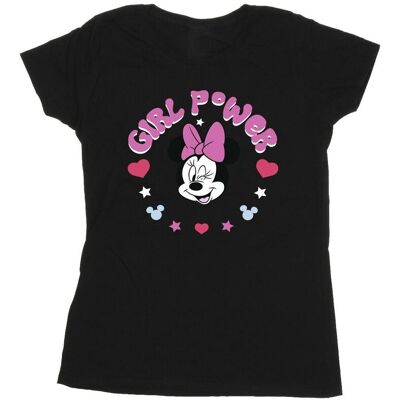 Disney Koszulka Damska / Damska Minnie Mouse Girl Power Cotton T-Shirt (XXL (193cm) / Czarny) Disney Koszulka Damska / Damska Minnie Mouse Girl Power Cotton T-Shirt (XXL (193cm) / Czarny)