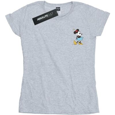 Disney Koszulka Damska / Damska Minnie Mouse Kick Chest Cotton T-Shirt (XXL (193cm) / Jasnoszary) Disney Koszulka Damska / Damska Minnie Mouse Kick Chest Cotton T-Shirt (XXL (193cm) / Jasnoszary)