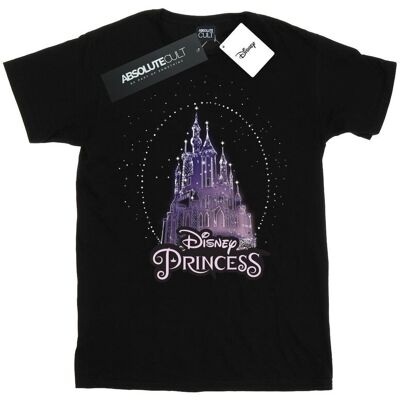 Disney Koszulka Damska / Damska Princess Christmas Castle Cotton Boyfriend T-Shirt (XXXXS / Czarny) Disney Koszulka Damska / Damska Princess Christmas Castle Cotton Boyfriend T-Shirt (XXXXS / Czarny)