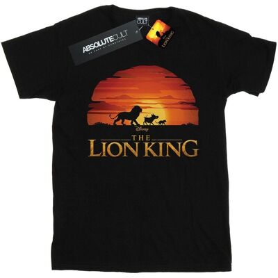 Disney Koszulka Damska / Damska The Lion King Movie Sunset Logo Cotton Boyfriend T-Shirt (XXXXXS / Czarny) Disney Koszulka Damska / Damska The Lion King Movie Sunset Logo Cotton Boyfriend T-Shirt (XXXXXS / Czarny)
