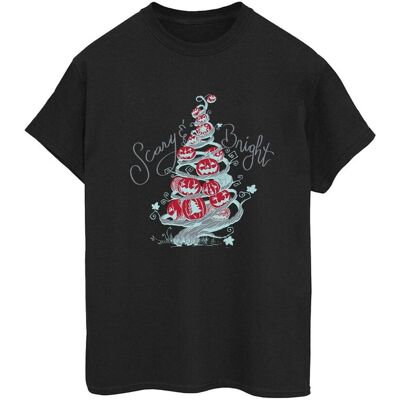 Disney Koszulka Damska / Damska The Nightmare Before Christmas Scary & Bright Cotton Boyfriend T-Shirt (XXL (193cm) / Czarny) Disney Koszulka Damska / Damska The Nightmare Before Christmas Scary & Bright Cotton Boyfriend T-Shirt (XXL (193cm) / Czarny)