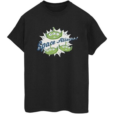 Disney Koszulka Damska / Damska Toy Story Aliens Cotton Boyfriend T-Shirt (XXL (193cm) / Czarny) Disney Koszulka Damska / Damska Toy Story Aliens Cotton Boyfriend T-Shirt (XXL (193cm) / Czarny)