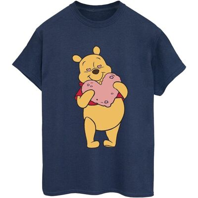 Disney Koszulka Damska / Damska Winnie The Pooh Heart Eyes Cotton Boyfriend T-Shirt (3XL / Granatowy) Disney Koszulka Damska / Damska Winnie The Pooh Heart Eyes Cotton Boyfriend T-Shirt (3XL / Granatowy)
