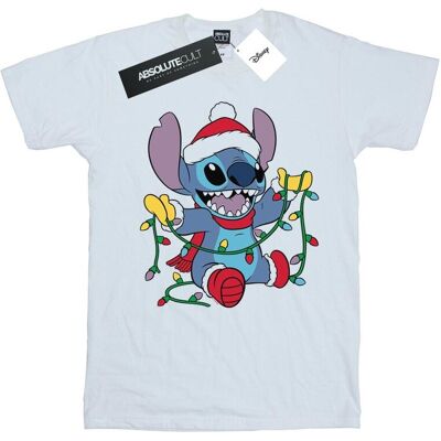 Disney Męska Koszulka Lilo And Stitch Christmas Lights T-Shirt (XXXXXS / Ciepły Biały) Disney Męska Koszulka Lilo And Stitch Christmas Lights T-Shirt (XXXXXS / Ciepły Biały)