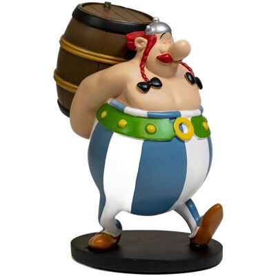 Plastoy figurka asterix & obleix - obélix loading a barrel - statue 25cm Plastoy figurka asterix & obleix - obélix loading a barrel - statue 25cm