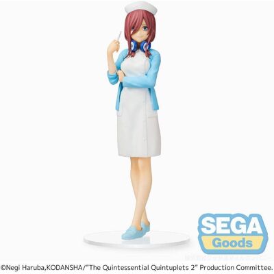 SEGA Miku Nakano PVC Figurka Pielęgniarka Ver. - Kolekcjonerska - 21cm - Figury The Quintessential Quintuplets SEGA Miku Nakano PVC Figurka Pielęgniarka Ver. - Kolekcjonerska - 21cm - Figury The Quintessential Quintuplets