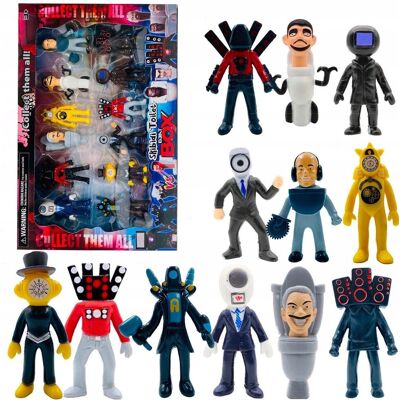 Inny producent Figurki Skibidi Toilet Titan TV MAN Cameraman Speakerman ROBLOX 12 sztuk Inny producent Figurki Skibidi Toilet Titan TV MAN Cameraman Speakerman ROBLOX 12 sztuk
