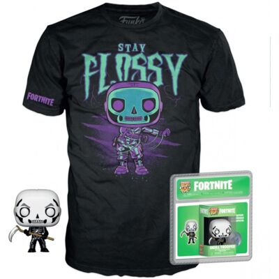 Funko fortnite - boxed t-shirt pop + pocket pop - skull trooper (l) Funko fortnite - boxed t-shirt pop + pocket pop - skull trooper (l)