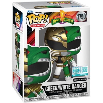 Funko, Funko POP! Exclusive, SUPERBOHATEROWIE, Figurka Kolekcjonerska, Power Rangers TV, Green/White Ranger Funko, Funko POP! Exclusive, SUPERBOHATEROWIE, Figurka Kolekcjonerska, Power Rangers TV, Green/White Ranger
