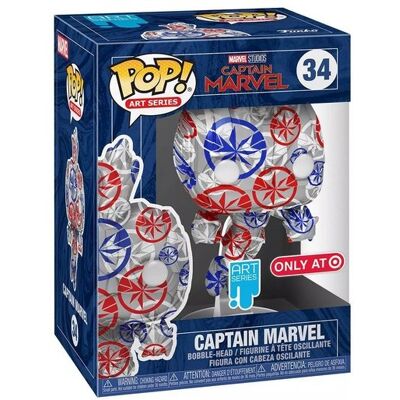 Funko POP! Captain Marvel 34 SE ART case figurka Funko POP! Captain Marvel 34 SE ART case figurka