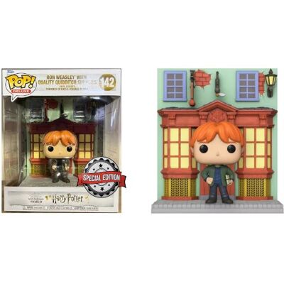 Funko POP! Deluxe, figurka kolekcjonerska, Harry Potter, Weasley with Quality Quidditch, 142 Funko POP! Deluxe, figurka kolekcjonerska, Harry Potter, Weasley with Quality Quidditch, 142