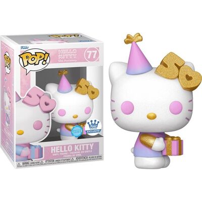 Funko - POP! Hello Kitty With Gift - Glitter - 50. rocznica - Figurka winylowa Funko - POP! Hello Kitty With Gift - Glitter - 50. rocznica - Figurka winylowa