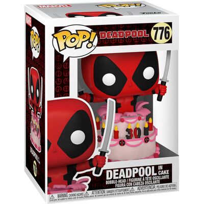 Funko POP! Marvel, figurka kolekcjonerska, Deadpool in Cake, 776 Funko POP! Marvel, figurka kolekcjonerska, Deadpool in Cake, 776