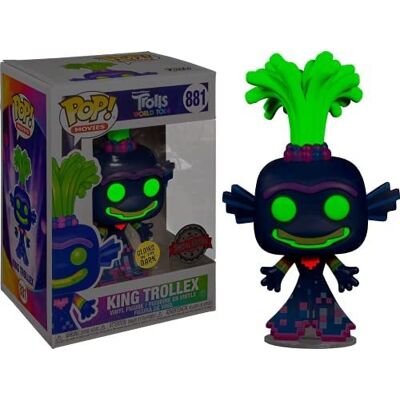 Funko POP! Movies, figurka kolekcjonerska, Trolls, King Trollex, glow, 881 Funko POP! Movies, figurka kolekcjonerska, Trolls, King Trollex, glow, 881