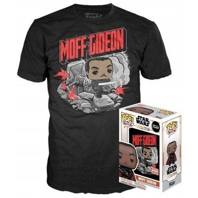 Funko Pop! Tees Star Wars Moff Gideon Glow T-Shirt M Funko Pop! Tees Star Wars Moff Gideon Glow T-Shirt M