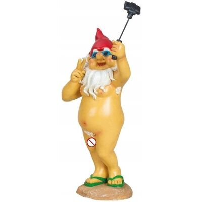 KRASNAL OGRODOWY NAGO SELFI figurka dekoracja30cm/Mel-O-Desing KRASNAL OGRODOWY NAGO SELFI figurka dekoracja30cm/Mel-O-Desing