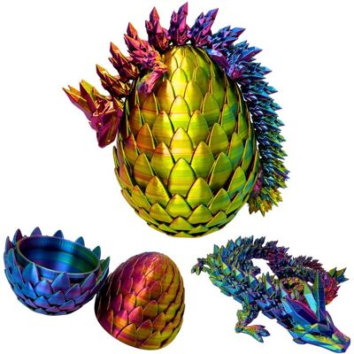 AT3D Kryształowy smok 39cm z jajem carnival figurka smok dekoracja 3d Dragon AT3D Kryształowy smok 39cm z jajem carnival figurka smok dekoracja 3d Dragon