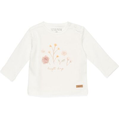 Little Dutch T-shirt z długim rękawem Flowers Natural 68cm CL21121700 Little Dutch T-shirt z długim rękawem Flowers Natural 68cm CL21121700