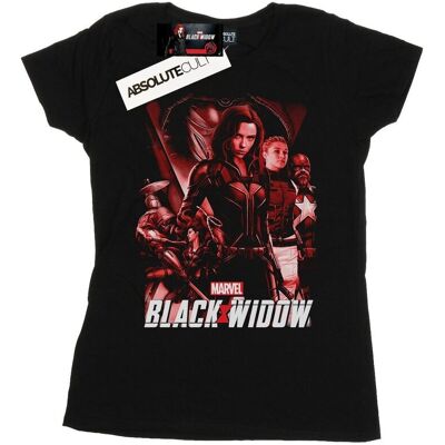 Marvel Koszulka Damska / Damska Black Widow Movie Red Group Cotton T-Shirt (XXL (193cm) / Czarny) Marvel Koszulka Damska / Damska Black Widow Movie Red Group Cotton T-Shirt (XXL (193cm) / Czarny)